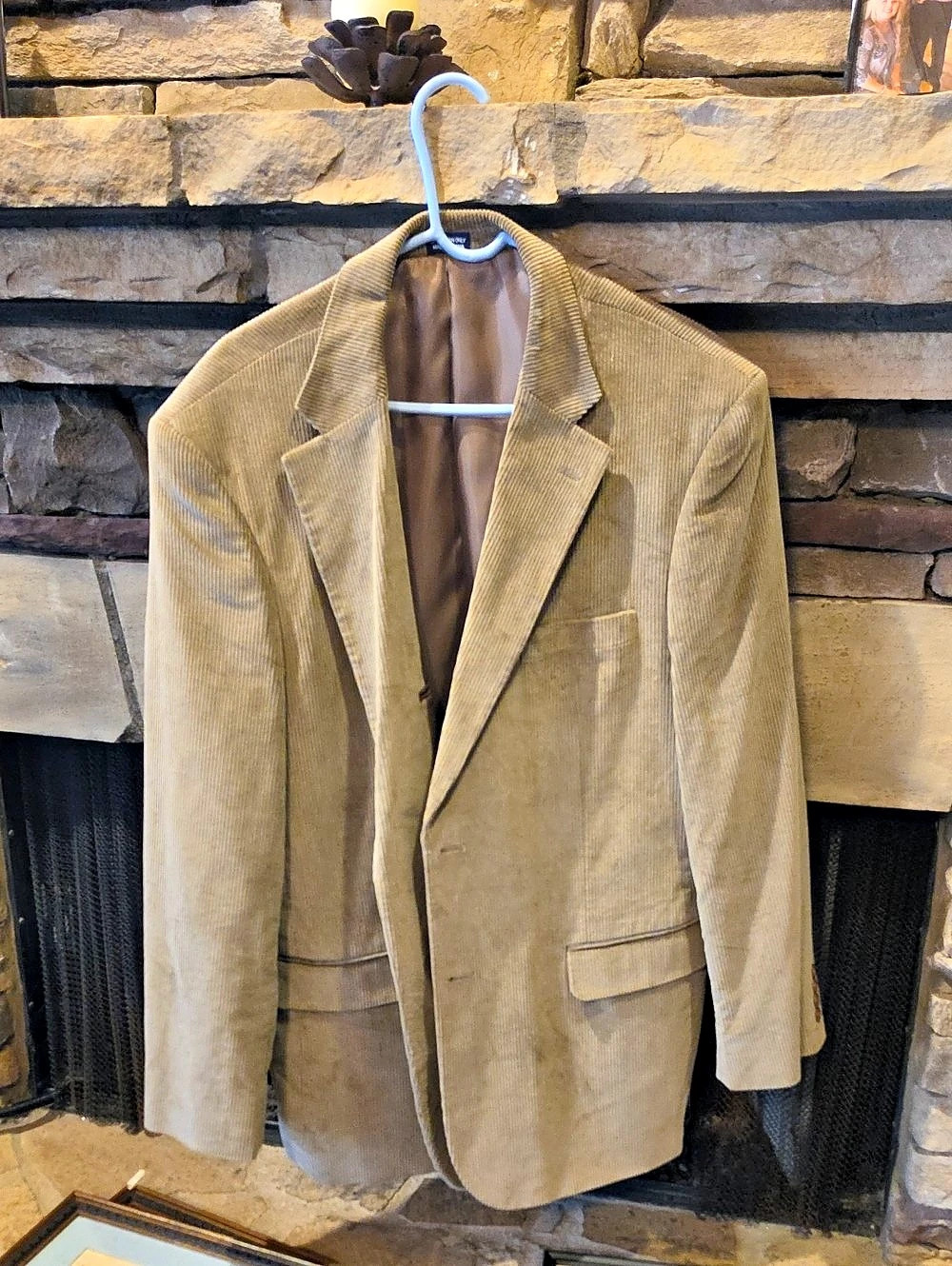 Meeting Street Men's Corduroy Sport Coat Blazer Brown 46 Long